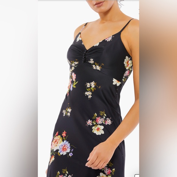 New Mac Duggal Floral Bodice Slipdress size 2 - Picture 4 of 13